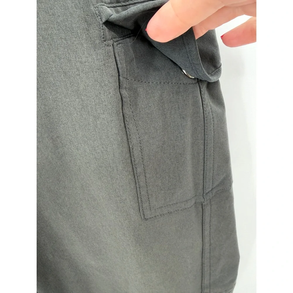 Kuhl Cargo Pants Women 8 Reg Gray Hiking Outdoor Straight Leg Stretch - Picture 10 of 14
